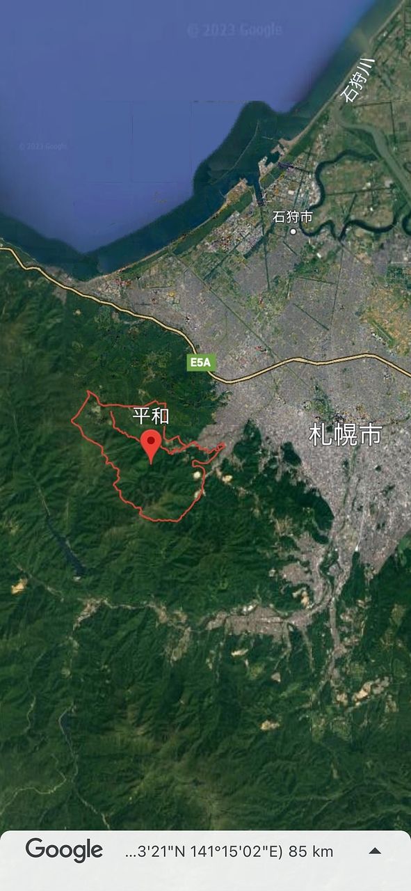 札幌市西区平和　山の中の原野(山林)をお引取り(譲り受け)させていただきました。